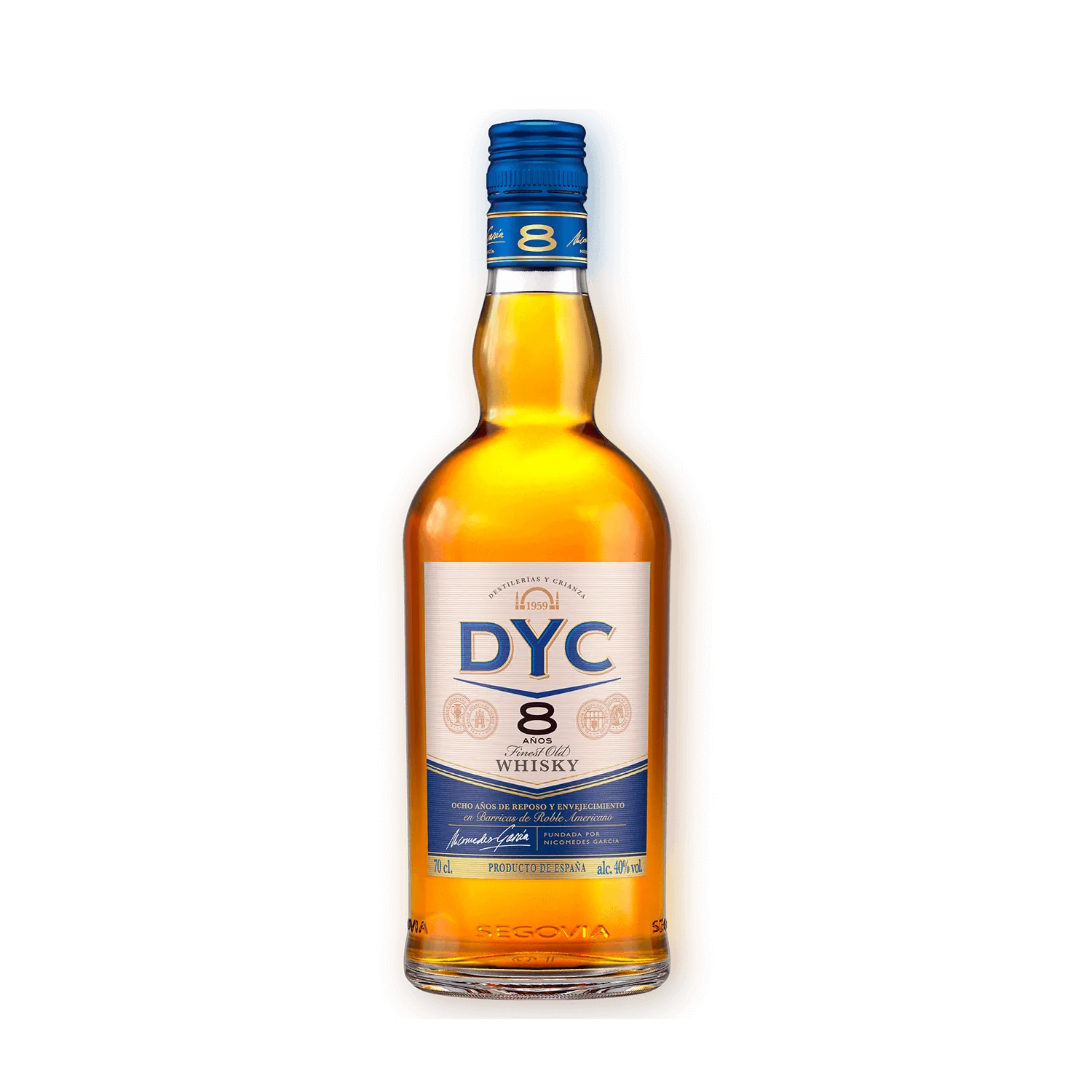 Botella Frente 8 Año Whisky DYC