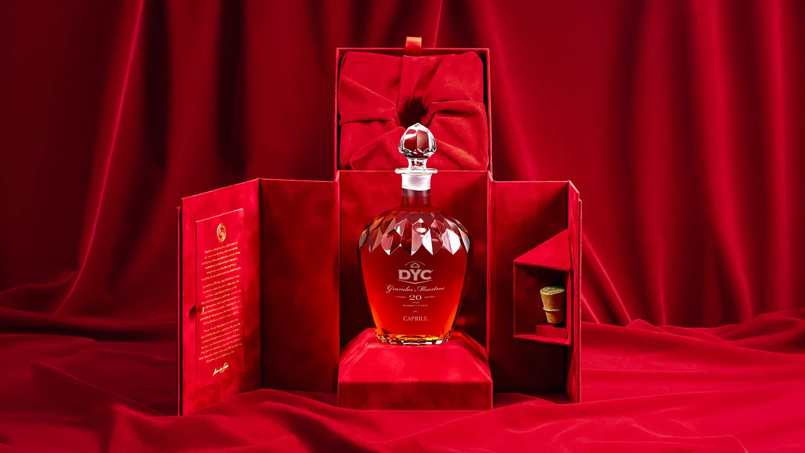 Botella Caja Abierta Whisky 20 Años DYC